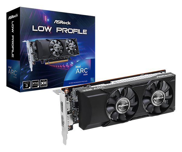 A310 4GB INTEL ASROCK ARC LP