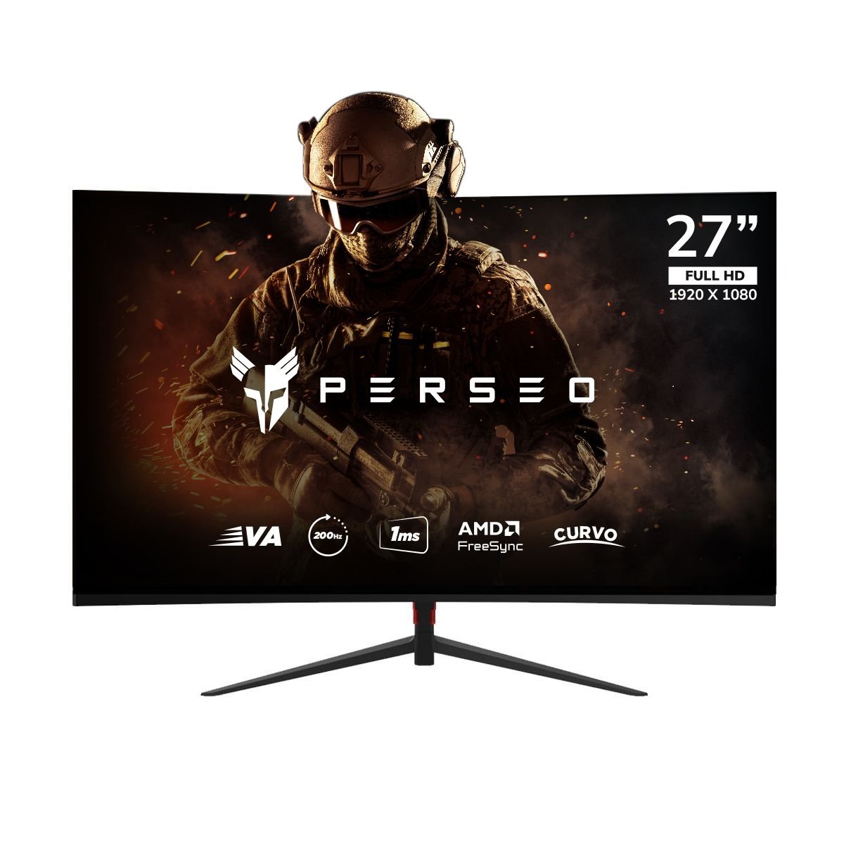MONITOR GAMER PERSEO CURVO 27″ VA FHD 200HZ 1MS
