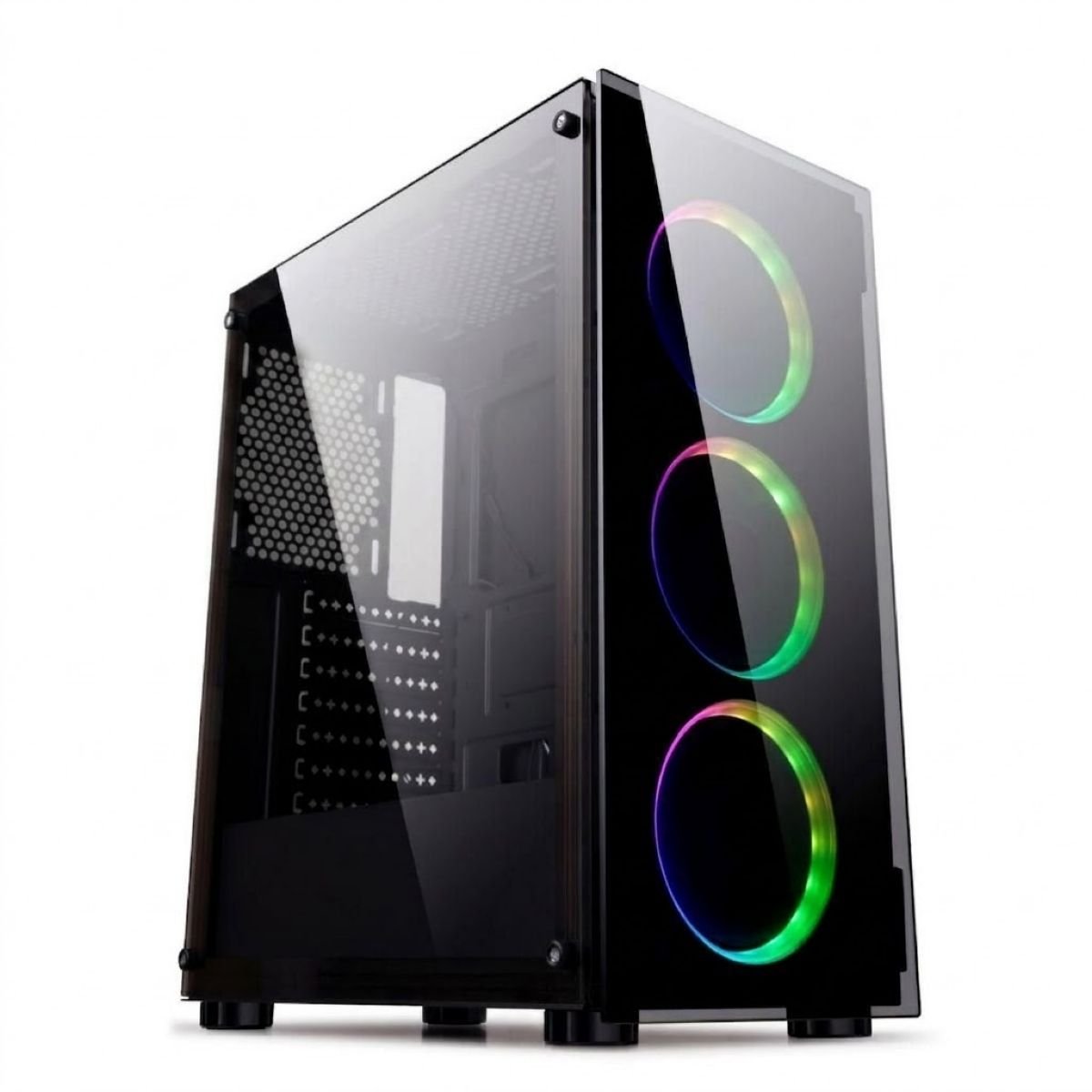GABINETE GAMING PERSEO HERO 3 FANES ARGB