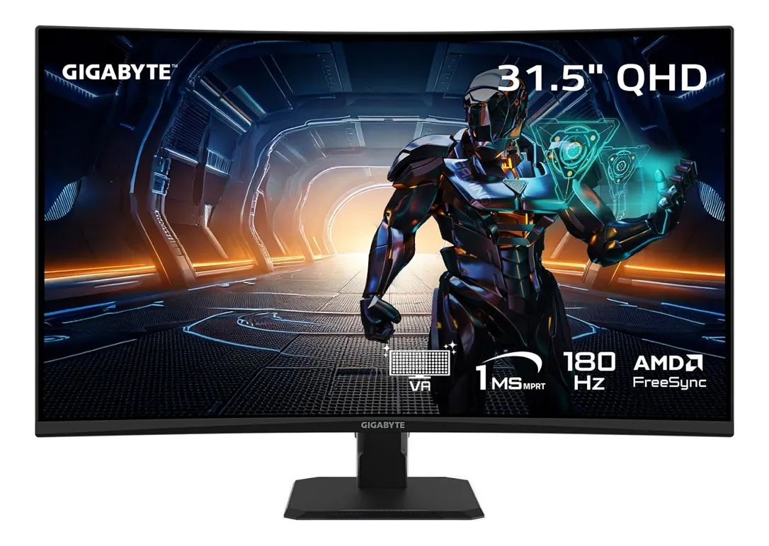 MONITOR GIGABYTE GAMING 32″ CURVO VA QHD 180HZ GS32QCA